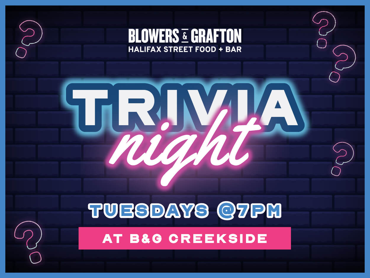 Trivia Nights | Trivia Tuesdays | B&G Creekside