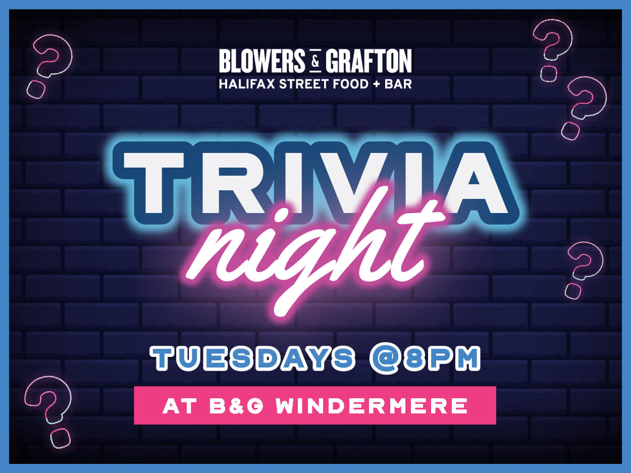 Trivia Nights | Trivia Tuesdays | B&G Windermere